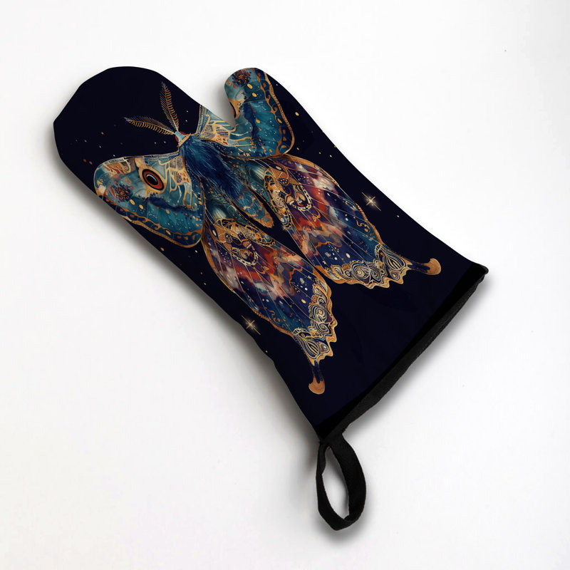 Moth Dream Oven Mitt Cotton Twill