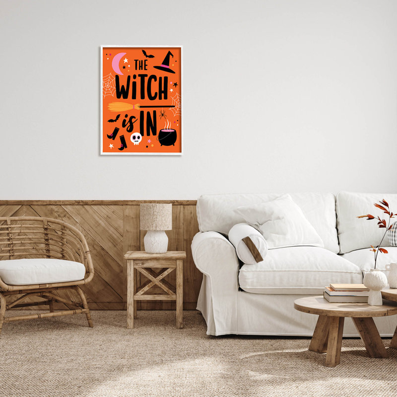 Witch Is In Bold at-243, H 30 po x l 24 po x P 1,5 po, Giclée encadrée blanc bord de mer