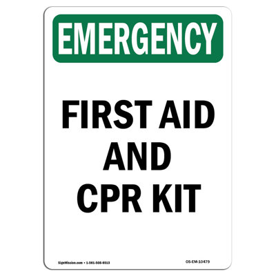First Aid and CPR Kit Sign