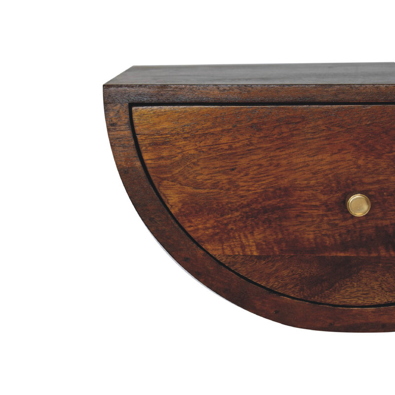 Arsdale 45cm W Solid Wood Bedside Table