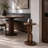 16" Modern Round Solid Wood End Table