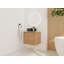 Ensemble de meuble-lavabo mural 23 5/8 po - 5 options de lavabo couleur, plateau en pierre reconstituée et armoire de rangement à fermeture en douceur (type E)