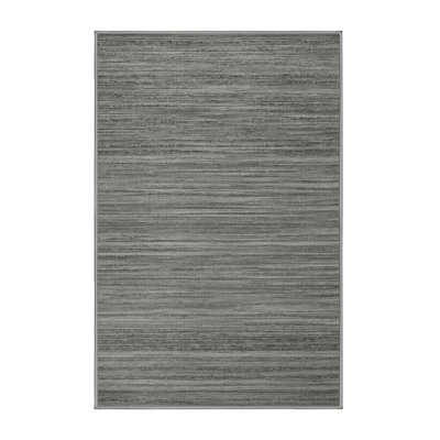 Tapis gris uni lavable à la machine