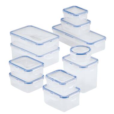 Lock & Lock Easy Essentials 14-Piece Rectangular Food Storage Container Set