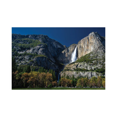 Upper and Lower Yosemite Falls 1 Piece Wrapped Canvas Wall Art