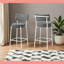 Tabouret de bar, hauteur de comptoir, ensemble de 2, cuisine, métal, contemporain, moderne-33405076