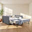 Lit de jour double rembourré Cozy Gingham l 81 po x P 58 po x H 33,5 po