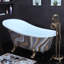 Baignoire de trempage autoportante en acrylique sur pieds Vintage-138122039