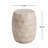 Outdoor/Indoor Lightweight Concrete Side Table,Travertine Finish