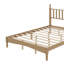 Grand lit plateforme en bois