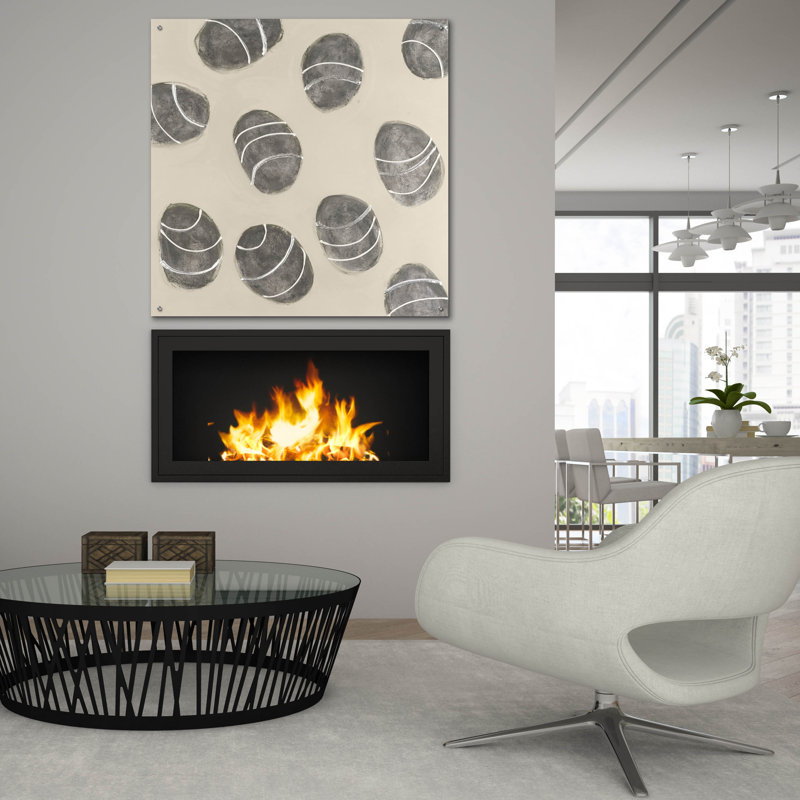  «Contoured Stones 4» par Michael Willett, art mural en verre acrylique, 36 po x 36 po, H 36 po x l 36 po