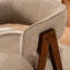 Chaise d'appoint moderne avec dossier courbé et pieds en bois massif-791773422