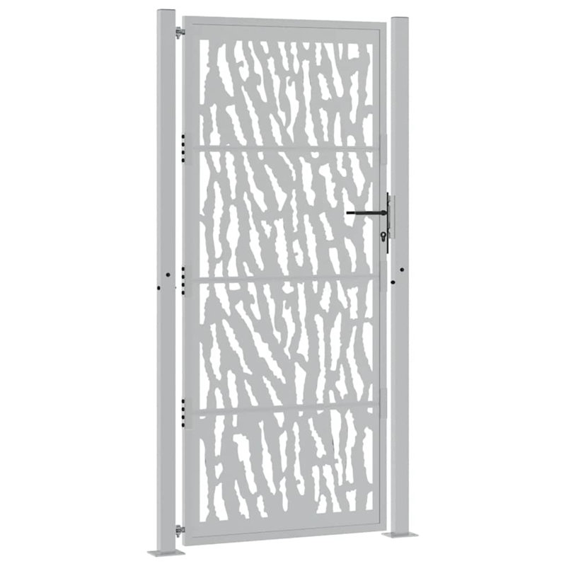 Trace en acier vieilli vidaXL 105x205 cm, Brun, 39,4 po x 78,7 po