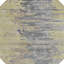 Tapis d'extérieur rond lavable argenté 8 pi
