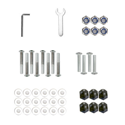 Universal Rocking Lounge Chair Hardware Kit - Complete Set with Screws & Installation Accessories