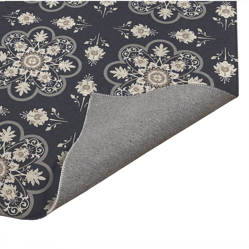Tapis de lessive Skye, Gris anthracite, Rectangle 5 pi x 7 pi