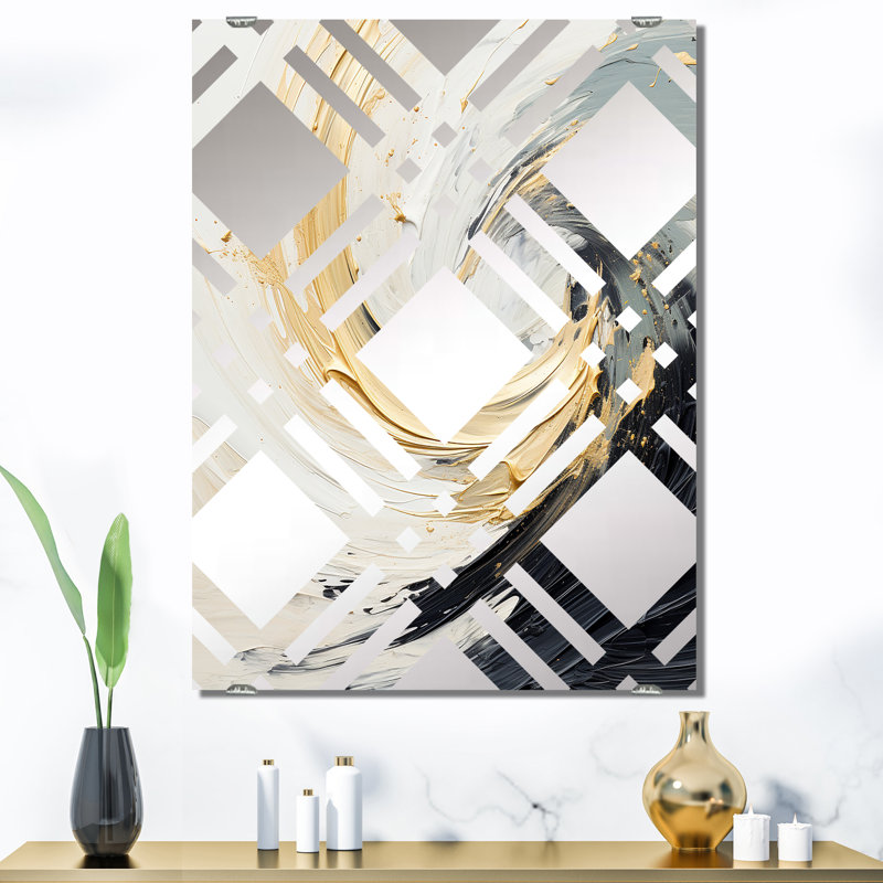 Spieler - Miroirs muraux décoratifs à spirales abstraites MIR137950, 40 po x 30 po