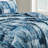 3-piece Reversible Microfiber Bedspread Set – Soft, Durable, Blue Abstract Design-120825097