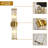 Modern Cylindrical Golden K9 Crystal Wall Lamp