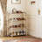 4-Tier Natural Solid Wood Shoe Rack, Breathable Slatted Open Shelves, Scratch-Resistant Smooth Finish Suitable For Entryway, Hallway