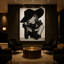 Art mural encadré "Maison Noir Reverie" par Kasian Art Studio - cadre noir-959460539