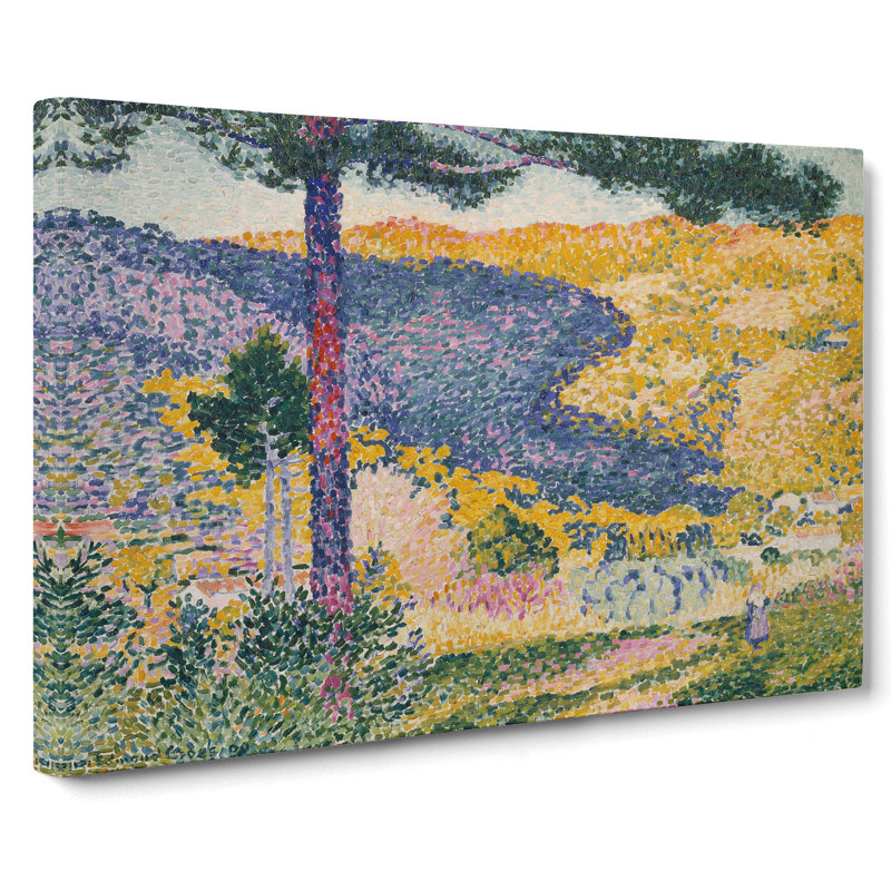 Valley With Fir by Henri-Edmond Cross - Wrapped Canvas Painting, 50cm H x 76cm W x 3cm D