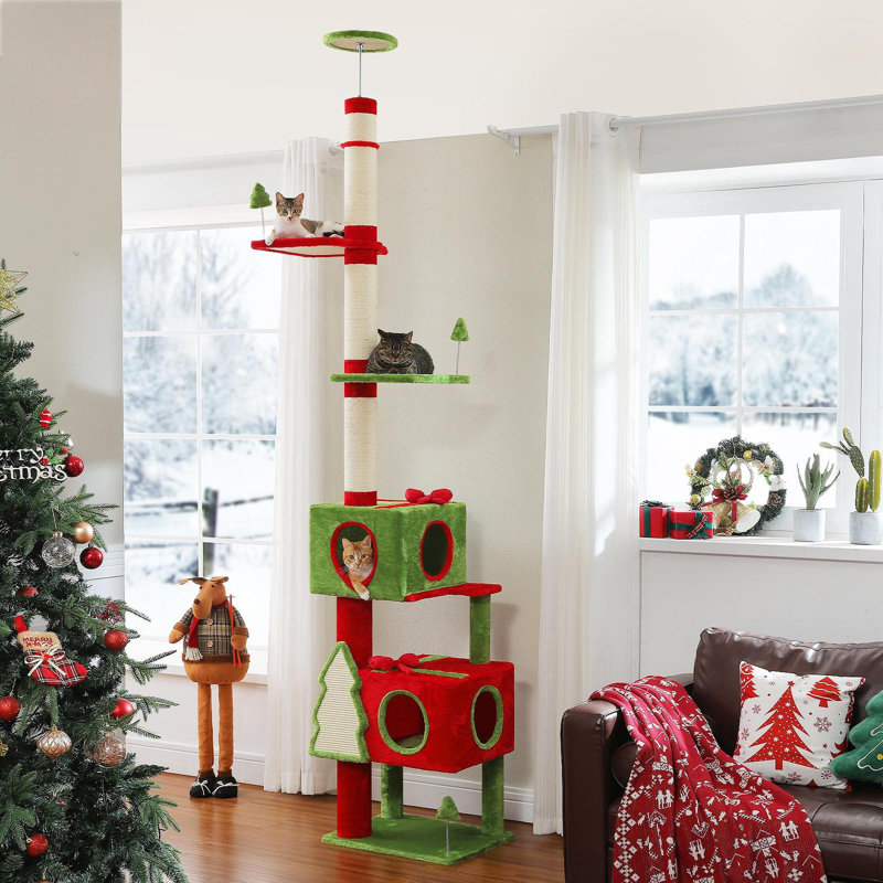 Grand arbre de Noël d'intérieur à hauteur réglable