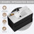 Mid-Century Modern Wall-Mounted Vanity With Soft-Close Drawers & Ceramic Sink-1786161053