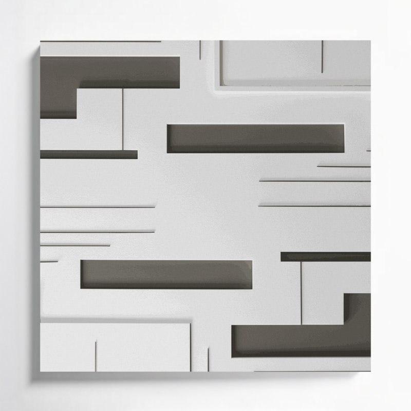 Minimalisme 10, art mural sur toile verte, H 12 po x l 12 po