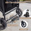 Poussette wagon pour 4 enfants, poussette 4 places avec plateau à collation, grand sac de rangement, porte-gobelet pour téléphone, auvent amovible, poussette pliable 4 places avec poignées réglables-123590012-133712377