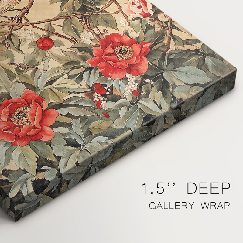 Série WX-III de la collection Wm-morris - Toile tendue avec châssis de qualité supérieure - Prêt à être accroché