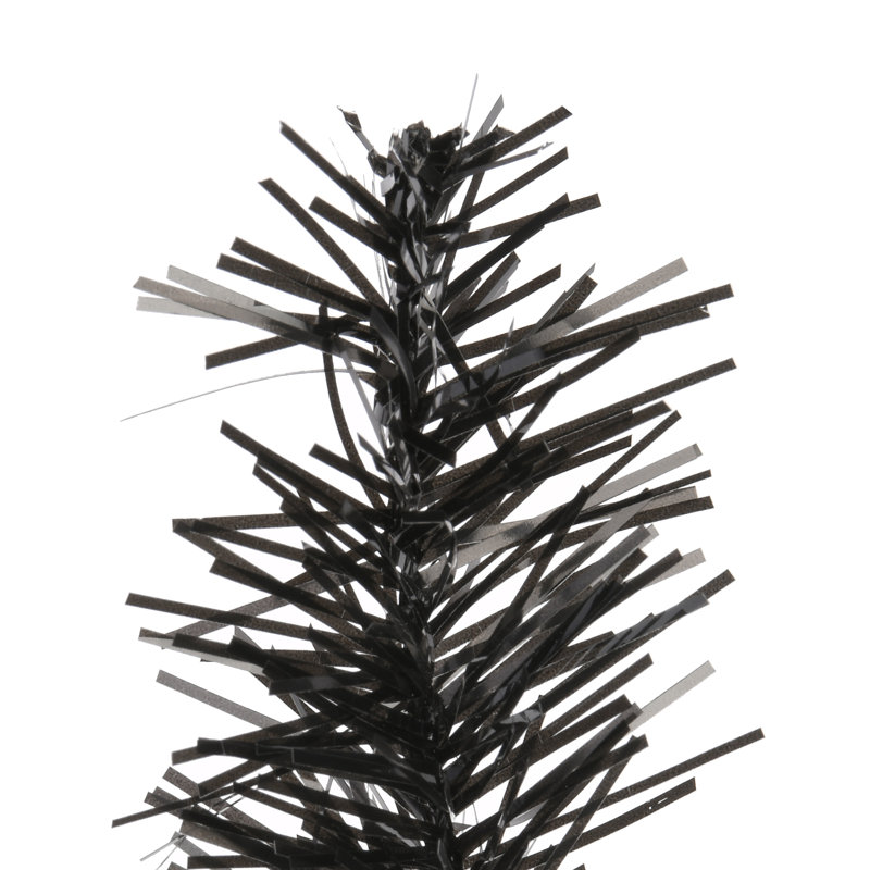 The Holiday Aisle® Black Tinsel Tree, 3