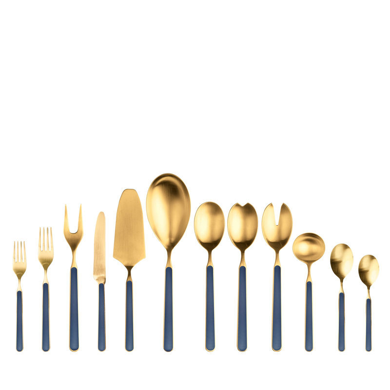 Ensemble de couverts Fantasia Ice Gold - 67 pièces - Cobalt, Cobalt; cobalt