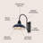 Manasi 12.25" 1-Light Farmhouse Industrial Indoor/Outdoor Iron LED Gooseneck Arm Outdoor Sconce-133560374