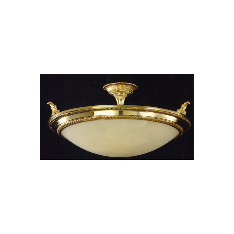 Ballew Glass Semi Flush Mount
