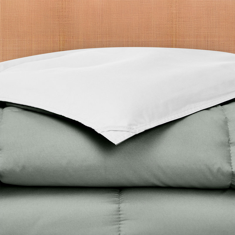 Modern Threads Sanctuary by PCT Down Alternative Microfiber Quilted Reversible Comforter & Duvet Insert - Soft, Comfortable Alternative to Goose Down - Bedding for All Seasons