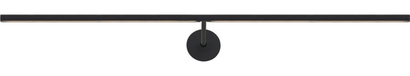 Plural Faceted Picture Light, Nightshade Black, 0.7" H x 30" W x 8.9" D, 20.8