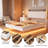 Floating Bed Frame with Storage Headboard,Upholstered Platform Bed with LED Ambient Lighting & Built-in Charging Station-623468989-623468986