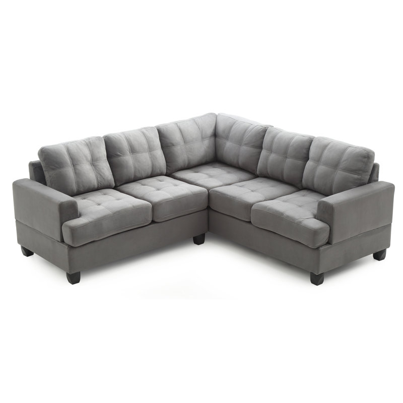 Penta Sandridge Sectional, Gray Polyester Blend