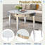 Table basse ronde éblouissante avec miroir en forme d'étoile et base stable