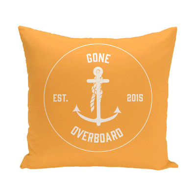 Nautical Nights Outdoor Reversible Throw Pillow