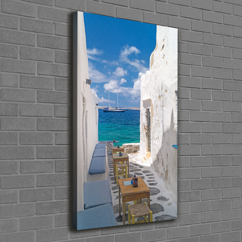 Greek Streets - Wrapped Canvas Print