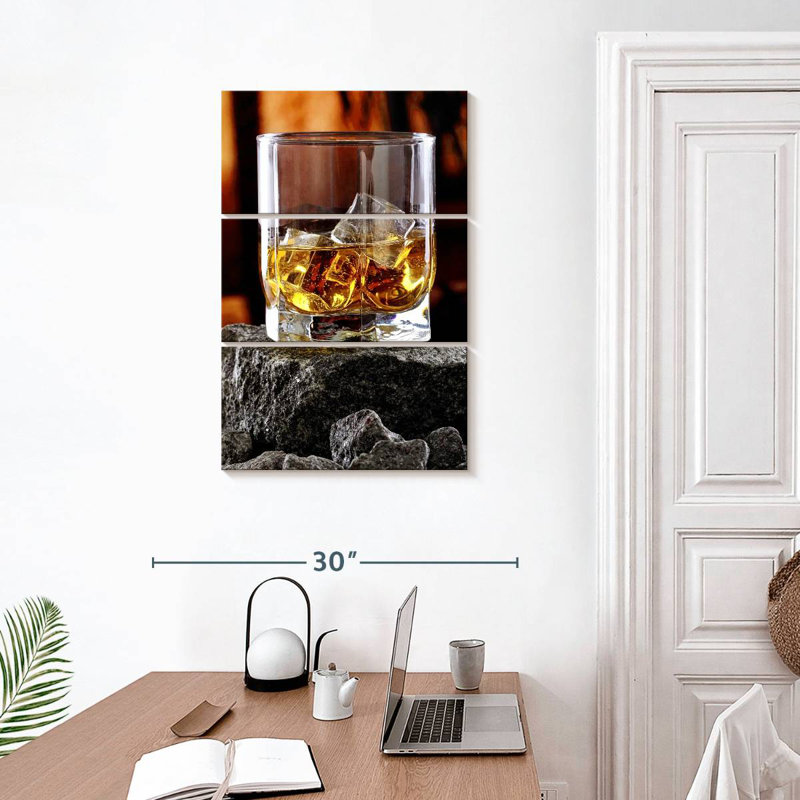 Yarlin Whiskey On Rocks, 32" H x 20" W