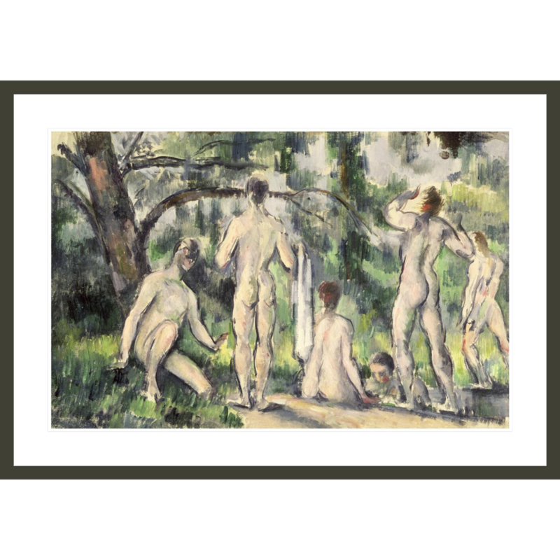 «Study of Bathers» par Paul Cézanne - Impression giclée sur cadre, H 29,53 po x l 41,5 po