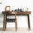 Walnut Rectangular Solid Wood Writing desk with drawers desk-1098519647
