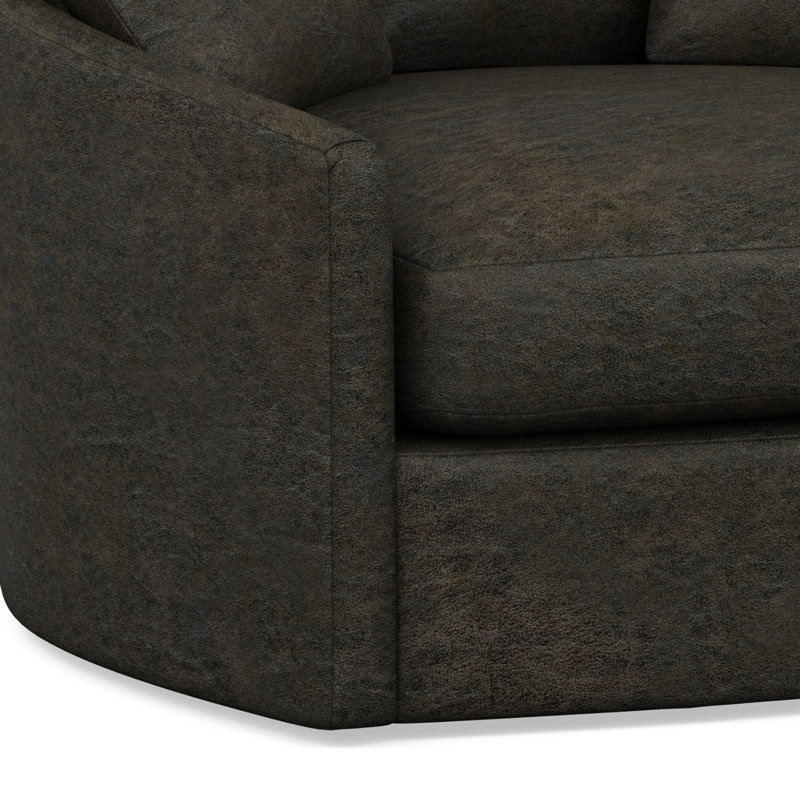 Fauteuil demi-tonneau rembourré Otso, Acier Palance