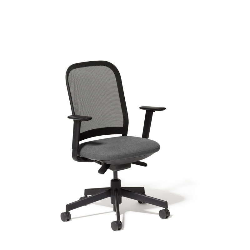 Maxwell Task Chair, Charcoal, Black