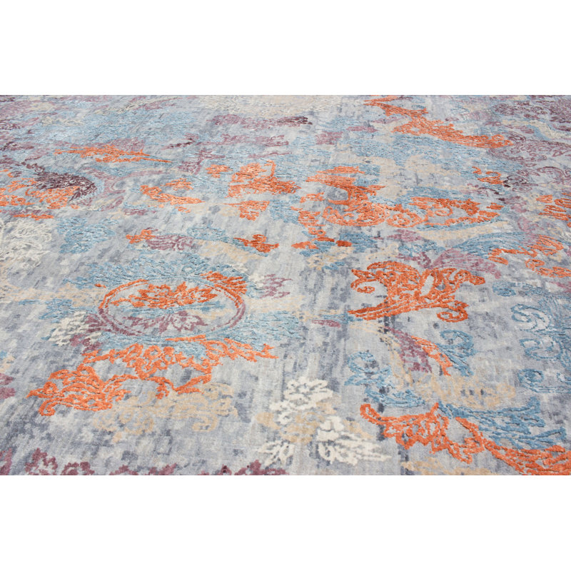 Fanciful Hand Knotted Area Rug