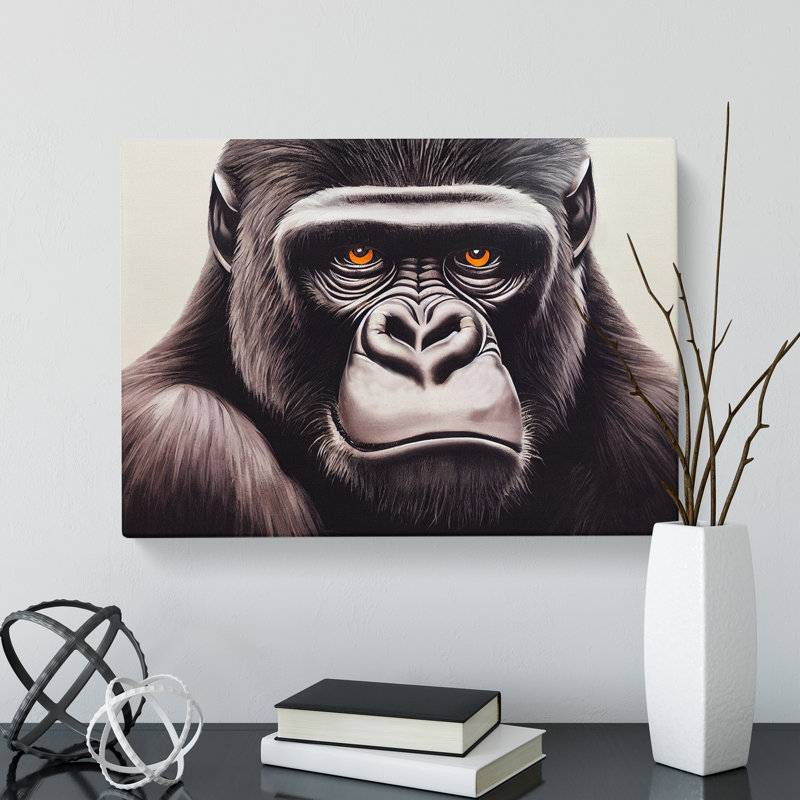 Gorilla - Wrapped Canvas, 50cm H x 76cm W x 3cm D