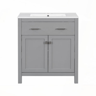 Meuble-lavabo 30 po avec lavabo en céramique